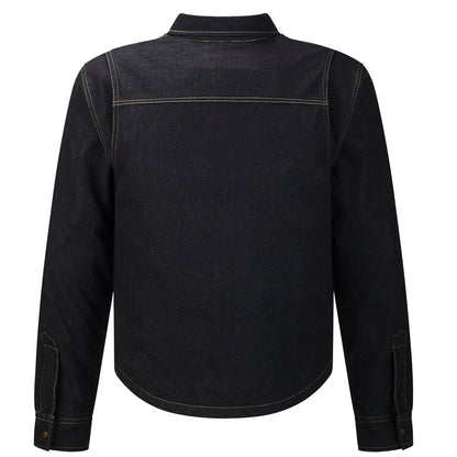 Motorcycle Shirt Denim Jacket for Men with CE Armor Mesh Liner Lightweight Motorbike